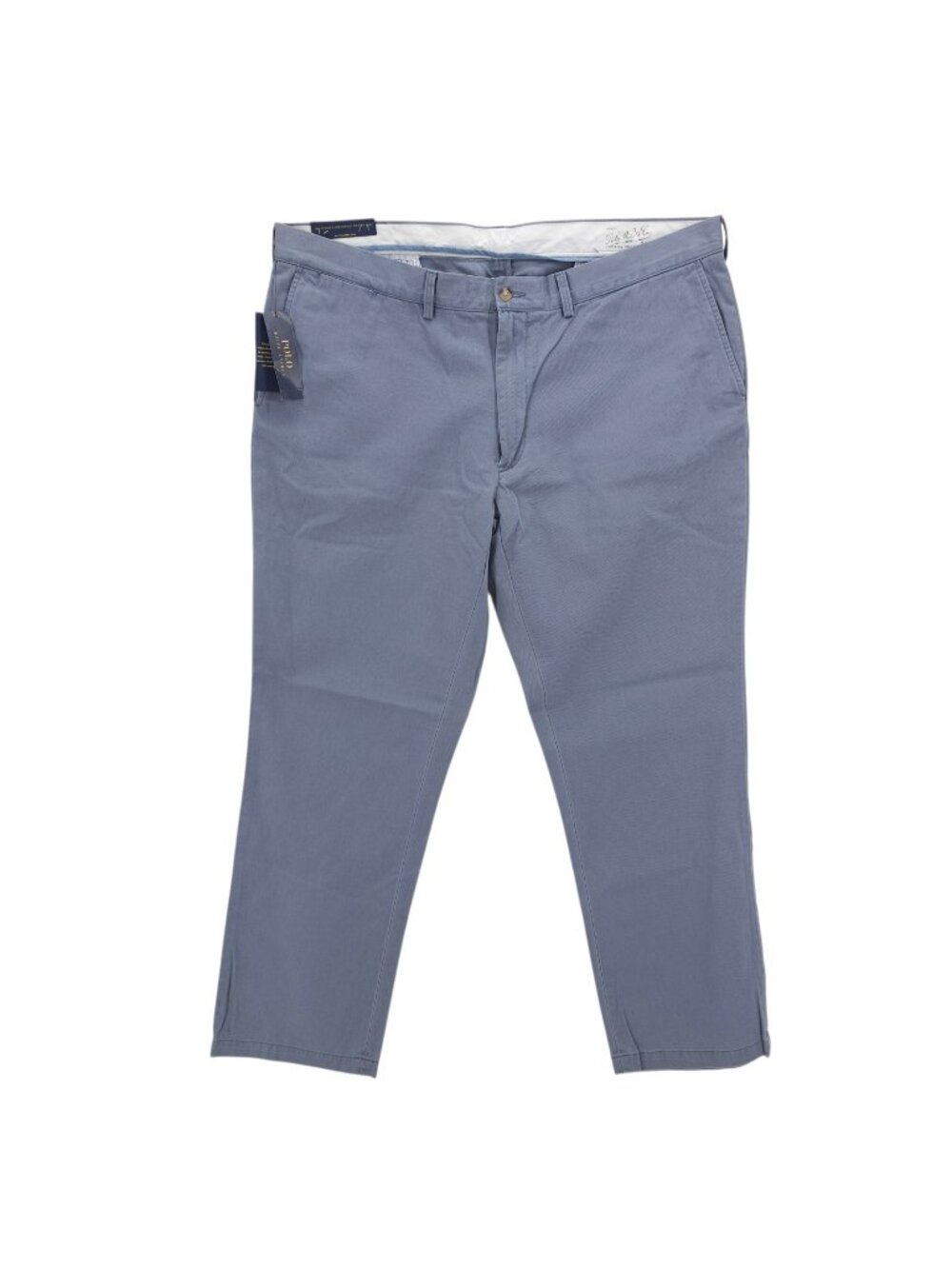 NWT POLO RALPH LAUREN Chino Pants Blueberry Blue Classic Fit 100% Cotton 42X32